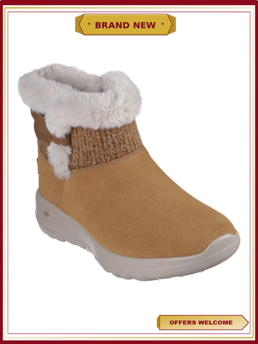 Women's Winter Boot with Faux Fur Suede & Air-Cooled Insole